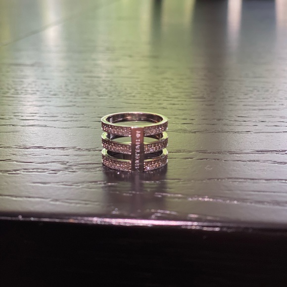 Michael Kors Pave Tri Stack Ring 8 - Picture 3 of 8